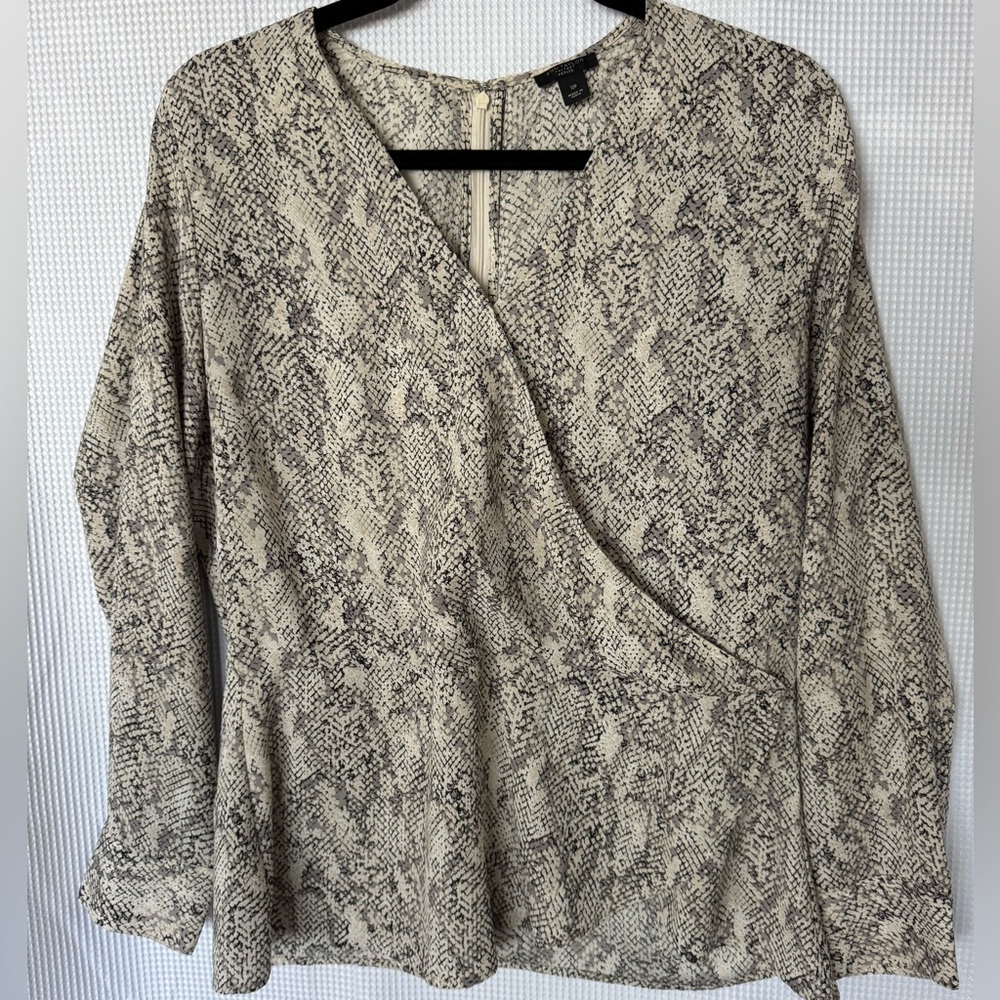 Snake/reptile print blouse - Ann Taylor